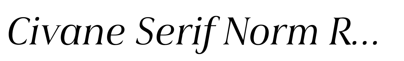 Civane Serif Norm Regular Italic